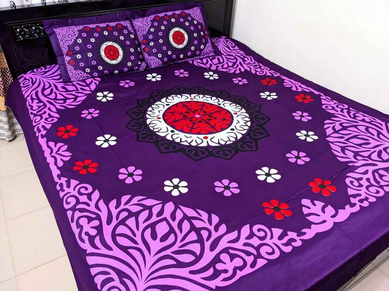 New cool bedsheet  (৩ পিসের সেট)